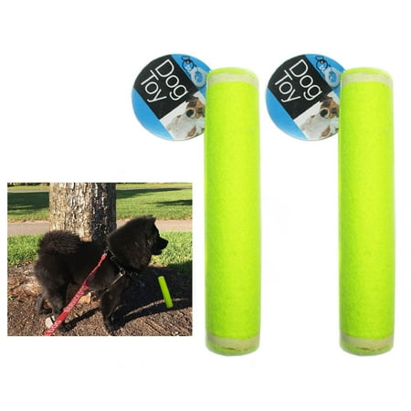 - 2 Pet Dog Puppy Tennis Ball Stick Throw Chucker Launcher Squeaky Toy Play Fetch
