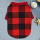 thumbnail image 3 of Ropa de lana para perros, chaleco informal a cuadros para cachorros, chaqueta, productos para mascotas de Año Nuevo (M), 3 of 9