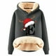 thumbnail image 1 of WILLBEST Sudadera Deportiva para Mujer, con Estampado de Letras Navideñas, de Lana, Cálida, Ideal para El Invierno Modelo 856 XXXX-Grande, 1 of 4