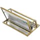 thumbnail image 2 of Glass Business Card Holder Stand - Vintage Gold Metal Name Card Display Stand Office Desktop Co, 2 of 3
