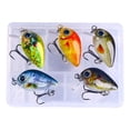 thumbnail image 3 of Mini Crankbait Cola 5 uds Cebo duro Swim Cebo de pesca Artificial Estilo A, 3 of 8
