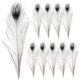 thumbnail image 1 of 10 plumas de pavo real naturales, accesorios para manualidades, decoración de bodas, 1 of 8