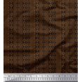 thumbnail image 2 of Soimoi Cotton Cambric Fabric Stripe & Aztec Panel Printed Fabric 1 Yard 42 Inch Wide, 2 of 3