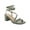 Green, variant on Strappy Heels for Women Low Chunky Block Heel Dress Shoes Square Open Toe Ankle Strap Heeled Sandals
