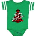 thumbnail image 3 of Inktastic Red Buffalo Plaid Christmas Tree Boys or Girls Baby Bodysuit, 3 of 5