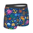 thumbnail image 3 of Balery Sea Fish Men's Boxer Briefs, Soft and Breathable Cotton Underwear with nylon Waistband-XX-Large, 3 of 9