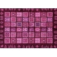 thumbnail image 1 of Ahgly Company Indoor Rectangle Abstract Pink Modern Area Rugs, 7' x 10', 1 of 4