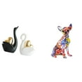 thumbnail image 1 of Estatua de cisne, escultura de animal de cerámica moderna, centro de mesa, figura decorativa, resina, coleccionable, artesanal, decoración, ad, 1 of 8