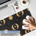 thumbnail image 4 of Long Mouse Pads for Desk,Black Gold Sun Moon Pattern Desk Mats on Top Of Desks, Desk Mouse Pad Extra Large with 3mm Non-Slip Base and Stitched Edge for Gaming,Office,Work,Home 31.5"x11.8", 4 of 6