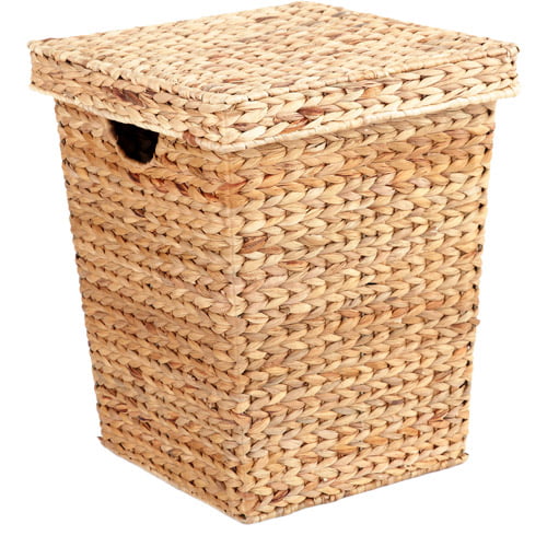 Hometrends Water Hyacinth Cube with Lid, Natural - Walmart.com ...