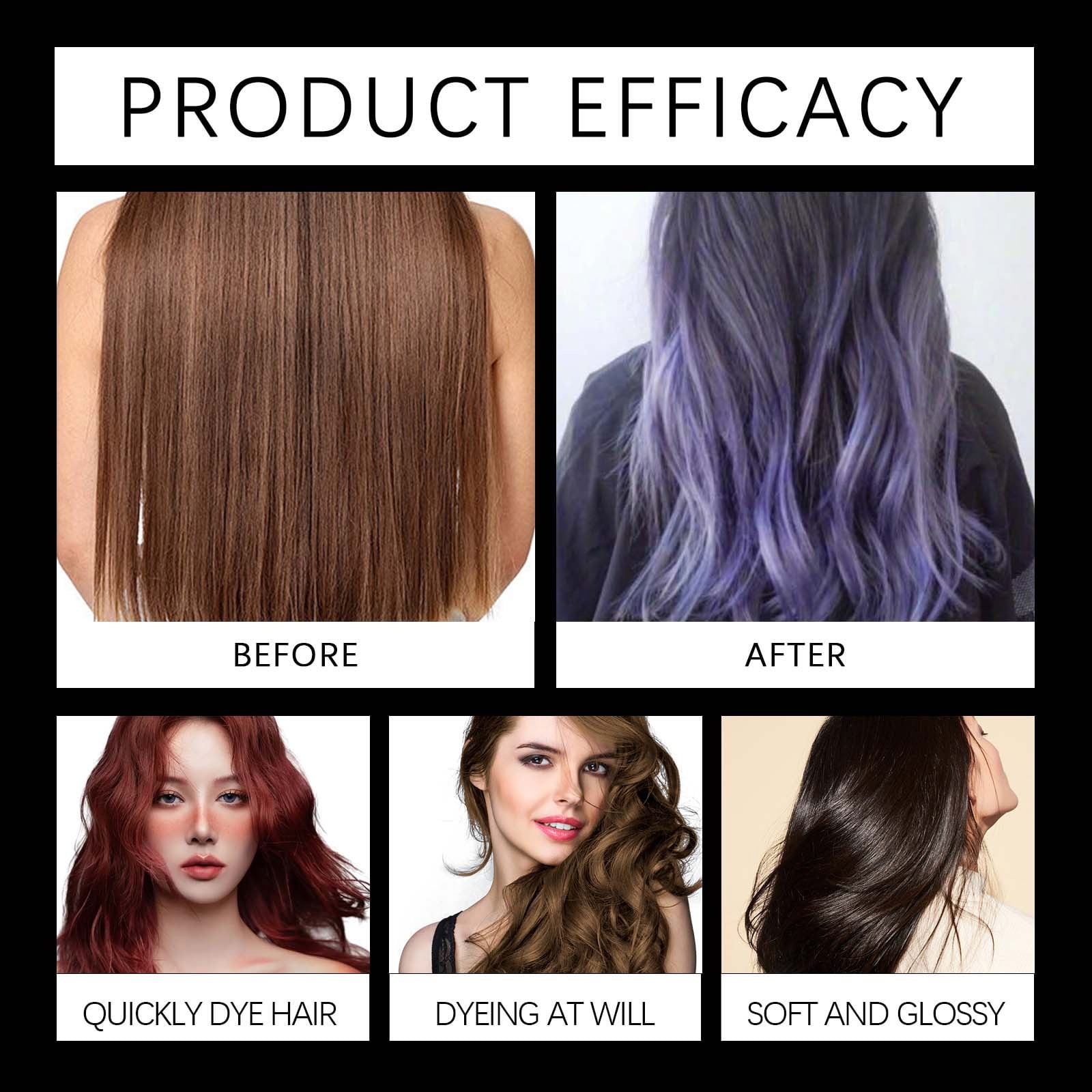 Polar Hair Dye Shampoo, Polar Shampoo Hair Care, Instant Dye Shampoo, Natural Hair Color Shampoo for Gray Hair Coverage, Color Shampoo Hair Dye for Women & Men