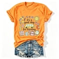 thumbnail image 4 of Endives Women's Short Sleeve T-shirt Plus Size Teacher Shirt Womens Graphic T Shirt Summer Tops Funny Print Crew Neck Casual Loose Cute T Shirts T Shirts for Women Orange XXXXL, 4 of 7