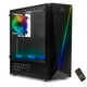 thumbnail image 1 of Gabinete Gamer Yeyian YCH-LAR7-01BK Crescent Master ATX/Micro ATX/Mini ITX Midi Tower Panel frontal RGB 3 ventiladores 120mm instalados USB HD Audio, 1 of 5