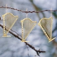 thumbnail image 4 of 15pcs Miniature Harp Instrument Christmas Tree Ornament Mini Harp Model Pendant for Xmas Music Party Home Decor Musical Instrument Ornaments, 4 of 8