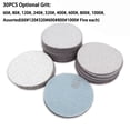 thumbnail image 3 of 30 Pcs 3 Inch Hook & Loop White Dry Sanding Disc Semi-Brittle Corundum Sandpaper, 3 of 4