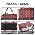thumbnail image 4 of Large Capacity Tote Bag,Red Christmas Snowflake Pattern Handbag Fashion Luxury Tote Bag,15.7"x13"x 5.1" Inches,Laptop Compatible, 4 of 6