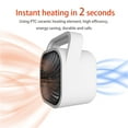 thumbnail image 2 of Geek Heat HA31-05E 500 Watt Mini Personal Portable Ceramic Fan Space Heater, 2 of 8