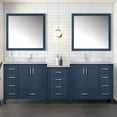 thumbnail image 4 of Coraline 92 in W x 22 in D Navy Blue Double Bath Vanity and Carrara Marble Top, 4 of 5