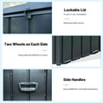 thumbnail image 3 of Domi Outdoor Living 190 Gallon Large Deck Box,Outdoor Storage for Patio Furniture, Organization and Storage for Outdoor Cushions, Garden Tools and Pool Toys, Lockable,Dark Gray, 3 of 7
