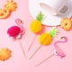 thumbnail image 2 of 30pcs pastel de fiesta hawaiano tarjetas insertadas pasteles decorativos adornos pastel, 2 of 6