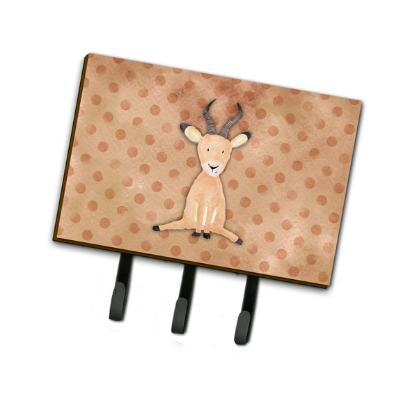 Carolines Treasures BB7391TH68 Polkadot Antelope Watercolor Leash or Key Holder Triple Hook multicolor