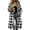 Black, variant on Husipze Womens Plaid Long Shacket Lapel Button Front Long Sleeve Loose Casual Jacket with Chest Pockets Fall Winter Outerwear Wine S