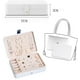 thumbnail image 2 of Caja organizadora de joyería para mujer, niña, esposa, regalo Ideal, organizador de joyería doble, pendientes, pulsera, anillo, collar Xemadio OTTO-WX-0212, 2 of 6