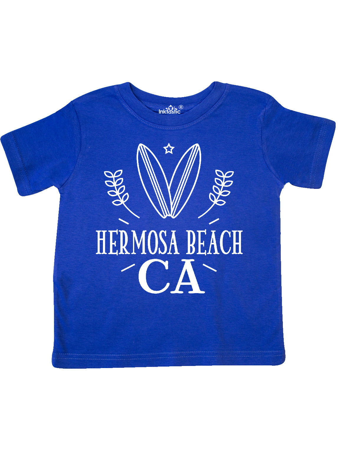 California Beach Sun Surf Surfing Toddler Baby Girls Short Sleeve Ruffle T-Shirt