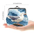 thumbnail image 2 of Seagull Stylish Men's Wallet with Coin Pocket – 0.7 Microfiber Zinc Alloy Jaws, 4.3x4.7 in/11x12 cm – Durable and Convenient, 2 of 7