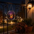 thumbnail image 5 of Halloween Skull Acrylic Puzzle Hanging Decor Set, Spooky Skeleton Ornaments for Wall Window Tree Indoor Party Purple, 5 of 6