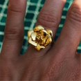thumbnail image 3 of YIEMEEN Chic Camellia & Rose Detailing Floral Ring Elegant 18K Gold Plated Camellia Rose Rings for Collectors of Retro Jewelry, 3 of 9
