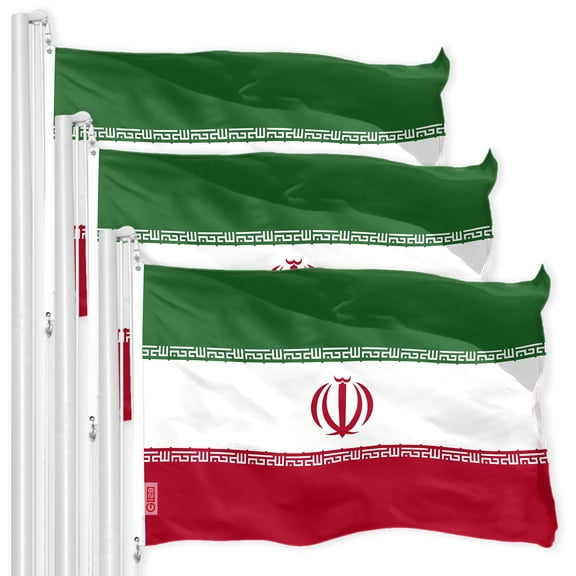 Iran Iranian Flag 3x5FT 3-Pack 150D Printed Polyester By G128