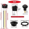 thumbnail image 3 of Under $10 12V 24V Car Fisheye Switch, Led Metal Button Switch, 12V/24V Car Fisheye Switch – Led Indicator On/Off Button for Rv & Yacht, Durable Metal Construction, Easy Installation, Christmas, 3 of 6