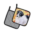 thumbnail image 2 of Borzoi Fall Pair of Pot Holders, 2 of 3