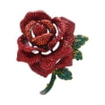 thumbnail image 2 of Broche de rosa, Pin para solapa con insignia, decoración romántica, broche de diamantes de imitación, broche del Día de San Valentín para cóctel, aniv, 2 of 8