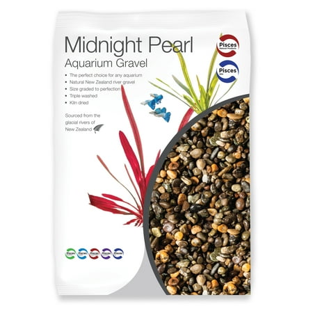 Saltwater Aquarium Gravel - Pisces Midnight Pearl Aquarium Gravel 4.4lb