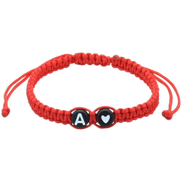 Bracelets For Women Men Teen Gifts A Z Bracelets Braided Handmade 26 Initial Bracelet Heart Letter Woven Bracelet Mother's Day Graduation Christmas Gifts Valentine's Day Gifts