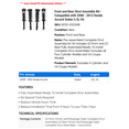 thumbnail image 2 of Front and Rear Strut Assembly Kit - Compatible with 2008 - 2012 Honda Accord Sedan 3.5L V6 2009 2010 2011, 2 of 2