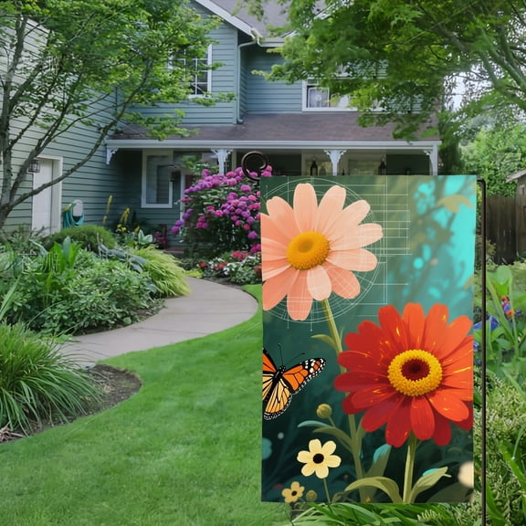 Spring Summer Garden Flag Double Sided sunflowers Welcome Yard House Outside Outdoor Decoration,12*18 inch