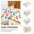 thumbnail image 4 of Balloons Storage Basket for Shelves Foldable Container Organizer for Organizing Toys Clothes Books with Handles, 4 of 7