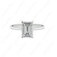 thumbnail image 3 of Cora Jewellery 4CT Emerald Moissanite Solitaire Engagement Ring For Women, 10K White Gold, 3 of 5