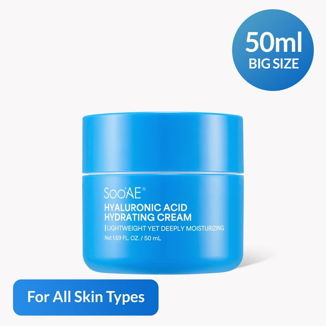 Crème hydratante à l’acide hyaluronique Soo'AE, 50 ml, HYDRATANT