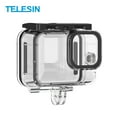 thumbnail image 2 of TELESIN Action Camera Protective Waterproof Case for GoPro Hero 11/10/9 Cover Underwater 45m Diving Housing Underwater white, 2 of 6