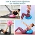 thumbnail image 4 of 4 Sillas de Bola de Donut Flexibles, Sillas de Bola de Yoga Elementales para el Aula, Sillas de Oficina de Bolas de Yoga Inflables, Pelotas de Entrenador de Equilibrio de Estabilidad con Inflador para Relajarse y Entrenar, 4 of 7