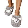 thumbnail image 6 of Qingpeng Ladies Closed Toe Open Back Plush Slippers Soft Cozy House Shoes Comfortable Indoor Footwear with Playful Sheep Design for Home, 6 of 8