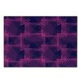 thumbnail image 3 of Magenta Cutting Board, Trippy Zip Style Mix Pattern with Dark Color Effects and Diagonal Linked Lines, Decorative Tempered Glass Cutting and Serving Board, Small Size, Fuchsia Purple, by Ambesonne, 3 of 5