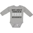 thumbnail image 3 of Inktastic Future Orthodontist Dental Care Gift Boys or Girls Long Sleeve Baby Bodysuit, 3 of 5