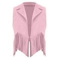 thumbnail image 7 of Lovzfmll Toddler Kids Girls Suede Vest, Western Style with Tassel, Cropped Open Front Warm Winter Wear for 3-12 Years, 7 of 7