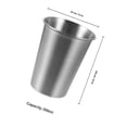thumbnail image 2 of unbranded 6Ud Vasos Metálicos Resistentes Para Café Cerveza Y Plateado, 2 of 6