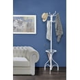 thumbnail image 1 of Freestanding Metal Coat Rack On Tri-Pod Base with Umbrella Stand, White, 1 of 1